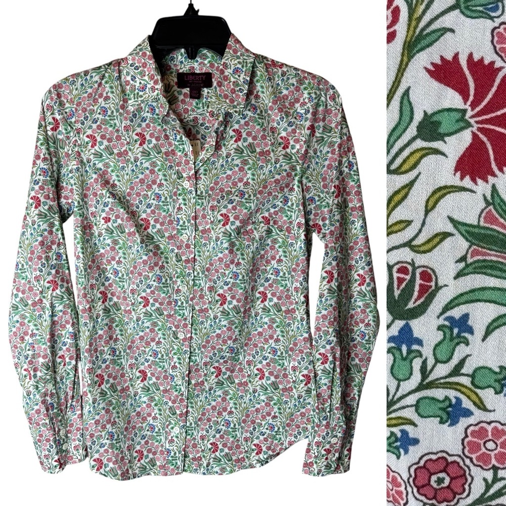J Crew Liberty of London Button Up Shirt Isborella 00